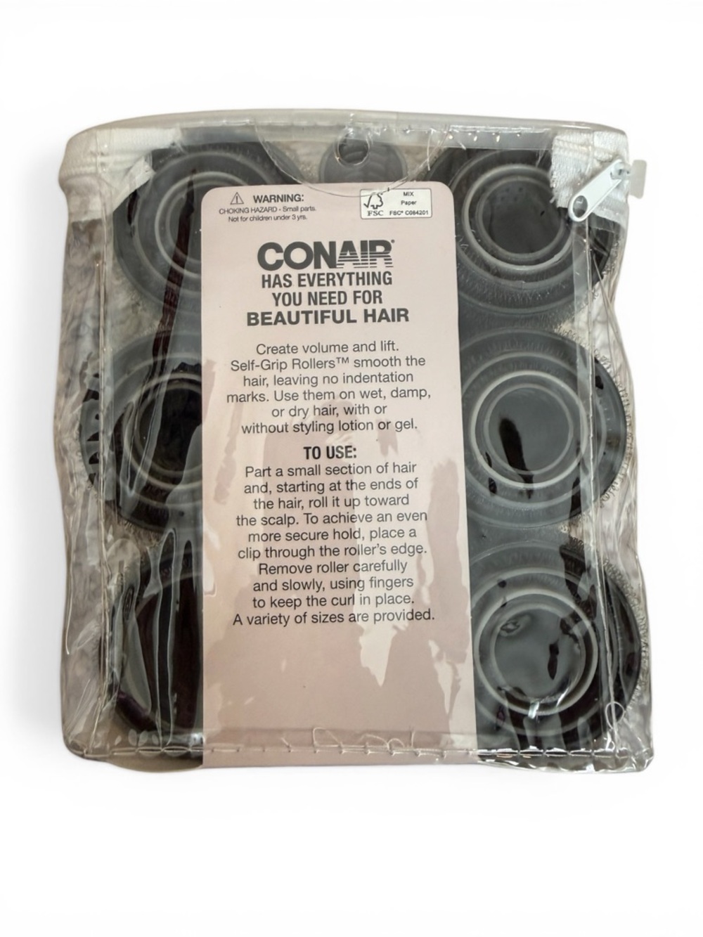 Voluminous Curls Self-Grip Rollers - Black - Picture 2 of 2